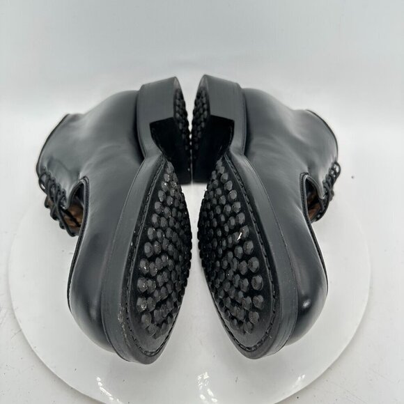 Pawelk's Men Size EU 44 US 10 Black Leather Moc Toe Lace Up Ankle Chukka Boot - Picture 7 of 12